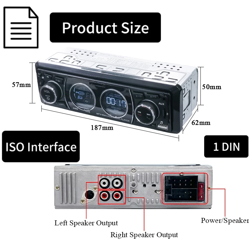 Car Multimedia Player Car Radio MP3 Player for Car