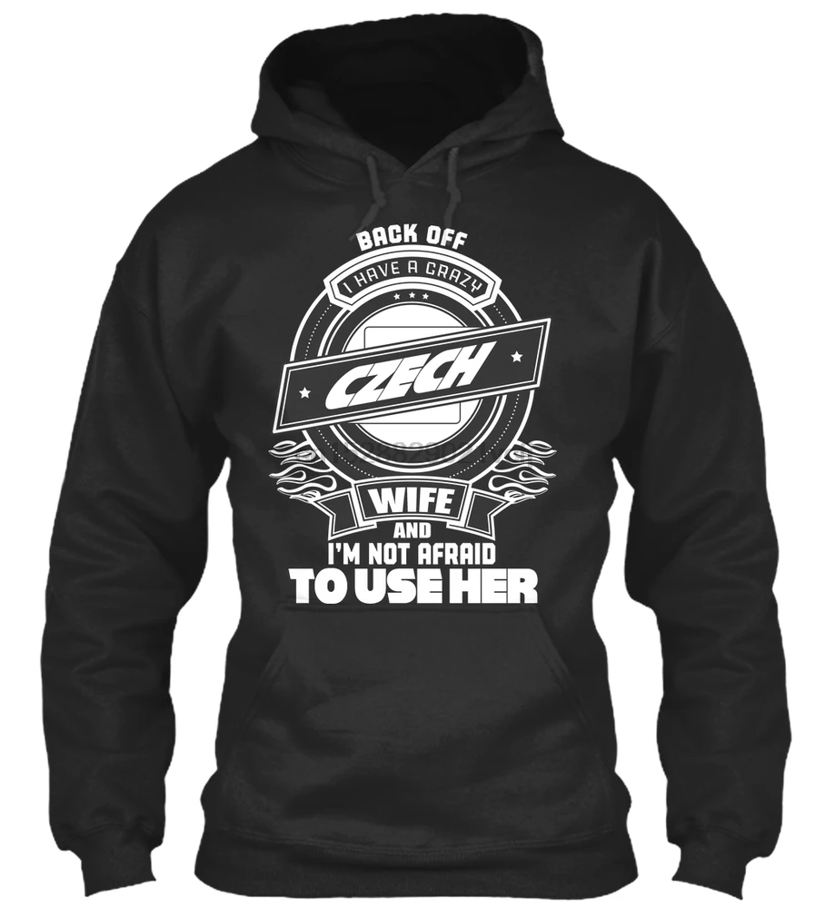 Men Hoodie long sleeve CZECH WIFE Women Streetwear |