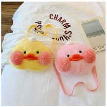 Новинка, Мультяшные плюшевые сумки-мессенджеры, милые мягкие сумки через плечо для девушек, женские повседневные меховые сумки