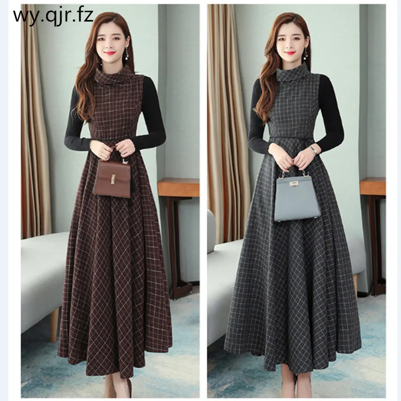 XWWL-752# вечерние платья две Костюм из нескольких предметов длинные копия шерстяная одежда новая зимняя Встреча выпускников/корпоративы Выпускной платья для выпускного бала для девочек