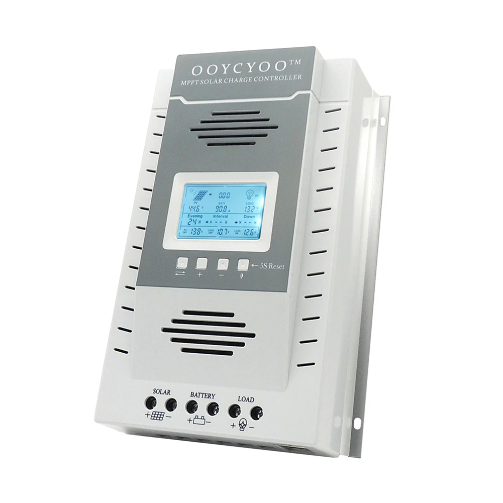 

60-100A MPPT Solar Panel Regulator Charge Controller 12V/24V Remote Display