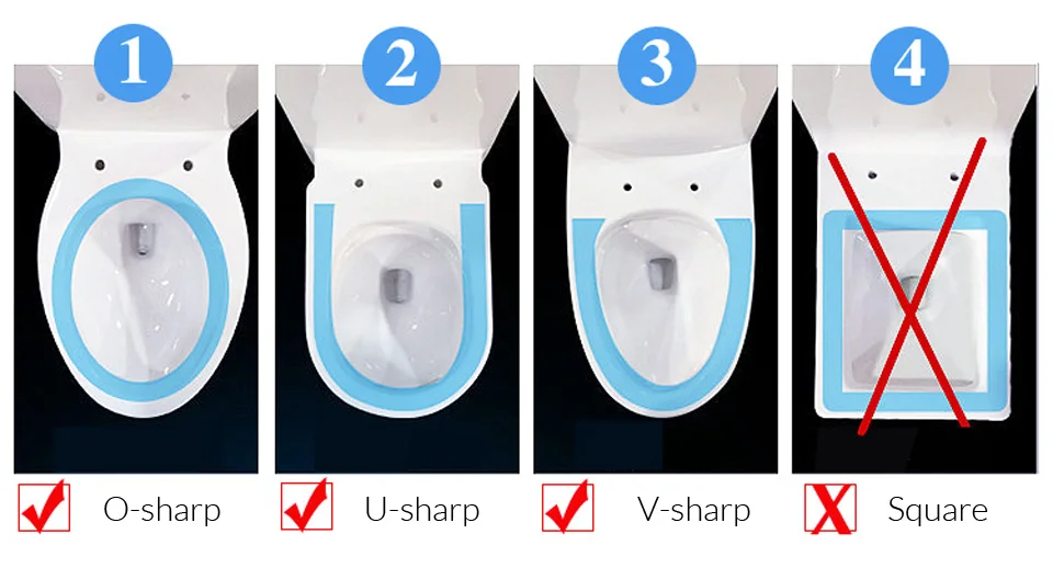 Colorful Toilet Seats Cover Resin Material Suit For O U V Sharp Toilet TBC2108