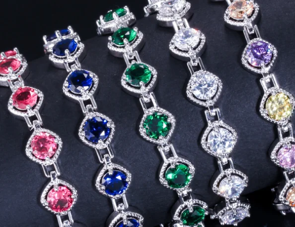 

YVV22 Full Gem Star Pendant Necklace Valentine Eye Zircon Item Round Female