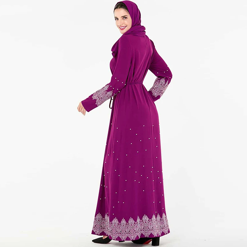 Большие размеры abaya мусульманская одежда для Дубай мусульманский, Арабский платье кафтан женские платья Хиджаб Турция Кафтан одеяние мусульмане баджу мусульманский Ванита