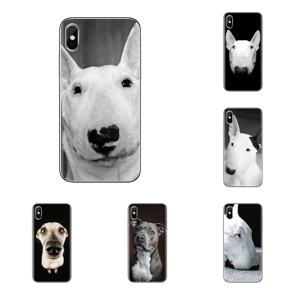 Для samsung Galaxy S2 S3 S4 S5 MINI S6 S7 edge S8 S9 Plus Note 2 3 4 5 8 Coque Fundas Bull Terrier собаки силиконовый чехол