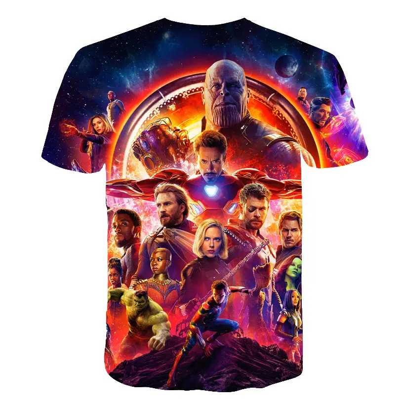 Футболка для мальчиков с героями мультфильма «эндигра баг» Детские футболки с принтом «Капитан Америка» и «Человек-паук» мужские топы, футболка «Harajuku»