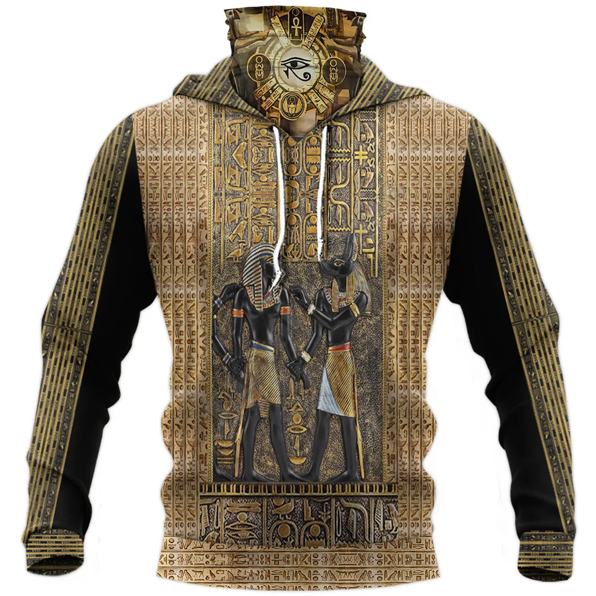 Egyptian tattoo 3D Printed Hoodies Fashion Sweatshirt Women Men Casual Pullover Hoodie Mask Warm Cosplay Costumes 02