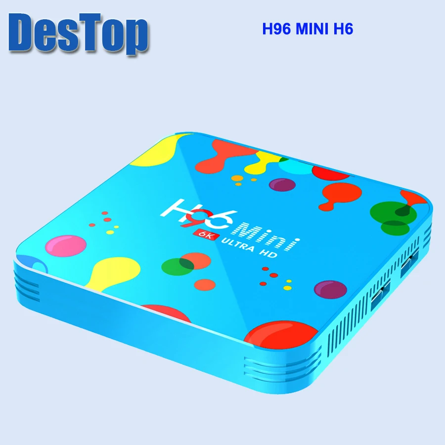 6K 4 ГБ 128 ГБ H96 Мини Android 9,0 tv Box Allwinner H6 четырехъядерный двойной Wifi HDR поддержка проигрыватель google Youtube телеприставка 4 ГБ 32 ГБ