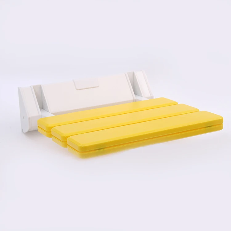 4color Wall Mounted Shower Seats Plastic Folding Chair Bathroom Stool Durable Relax Chair Toilet Bench For Shower