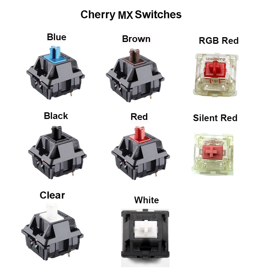 Переключатели Cherry MX 3 Pin 5 ног Замена Kailh Gateron и клонов для механической