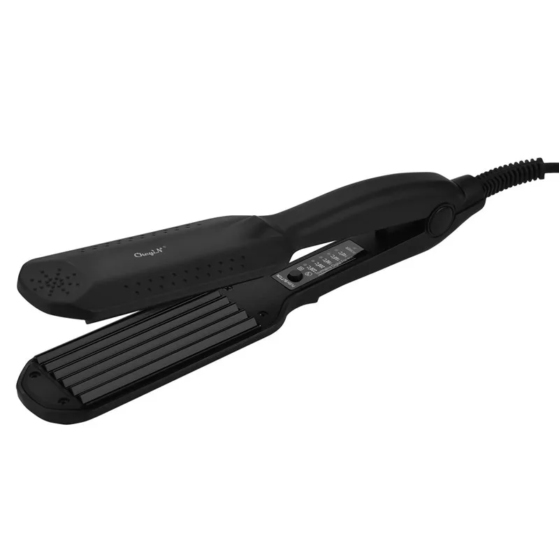 

Professional Hair straightener Iron Electronic Corrugation plate Ceramic Straightening Corrugated Curling Iron Styling Tool Iron