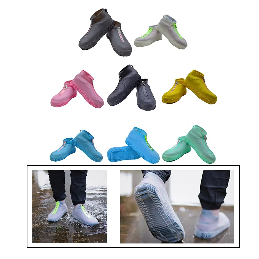 Silicone Overshoes Rain Waterproof Shoe Covers Protector Case Reusable