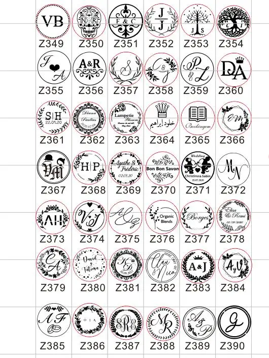 Подгоняйте ваш логотип, Персонализированное изображение, заказное приглашение на прополку, инициалы и дата, письмо для восковой печати, штамп, уплотнительное восковое уплотнение