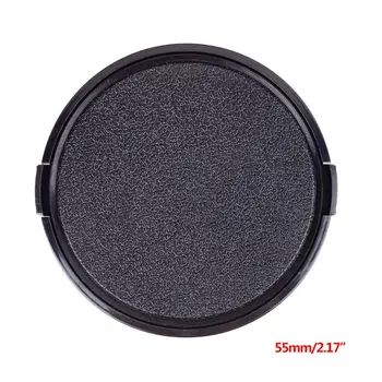 

55MM Universal Plastic Snap-on Front Lens Cap Protective Cover for Sony Canon Nikon Pentax DSLR Camera Filter Accessories