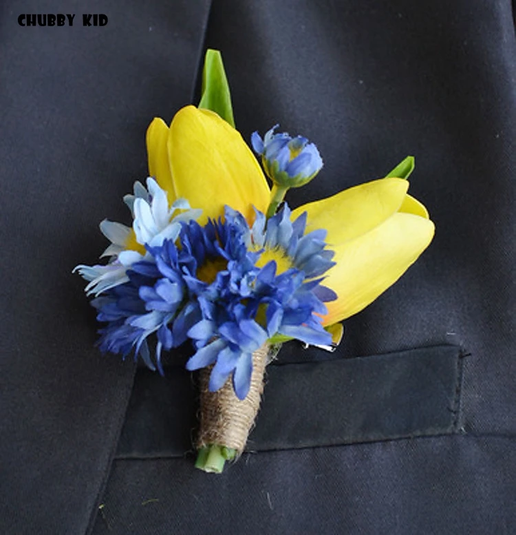 

5pcs/lot ! wholesale high simulation artificial PU tulips groomsmen corsages fake tulip Flower Wedding Brooch Boutonnieres