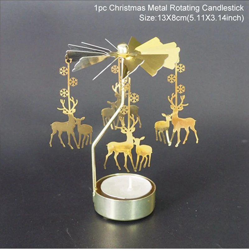 Candle Holders Украшения со светодиодами Рождество свет Рождественские украшения для украшения дома рождественские аксессуары Navidad счастливый год - Цвет: Candle Holders