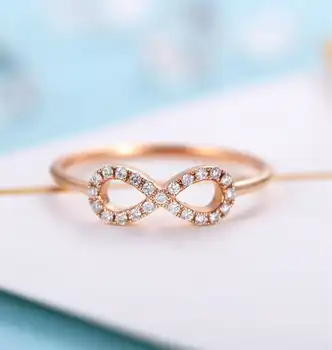 

Infinite Love Moissanite Wedding Band for Women Birthday Gift Anniversary Gift