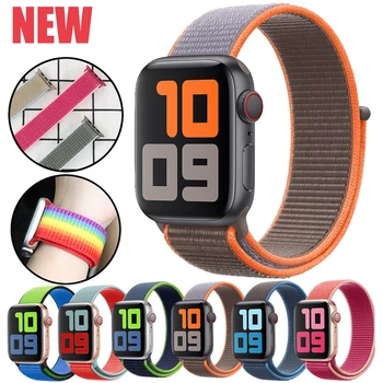

Watch Band For Apple Watch 38mm 42mm Nylon Soft Breathable Replacement Strap For iWatch Band 40mm 44mm Sport Series 5 4 3 2 1