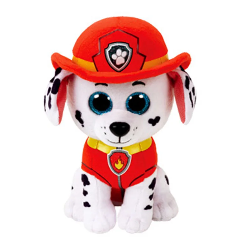 Ty-juguetes de peluche suaves de ojos grandes para niños y niñas, perro Skye Marshall Zuma, Animal de peluche coleccionable, muñeca suave, regalo, 25cm