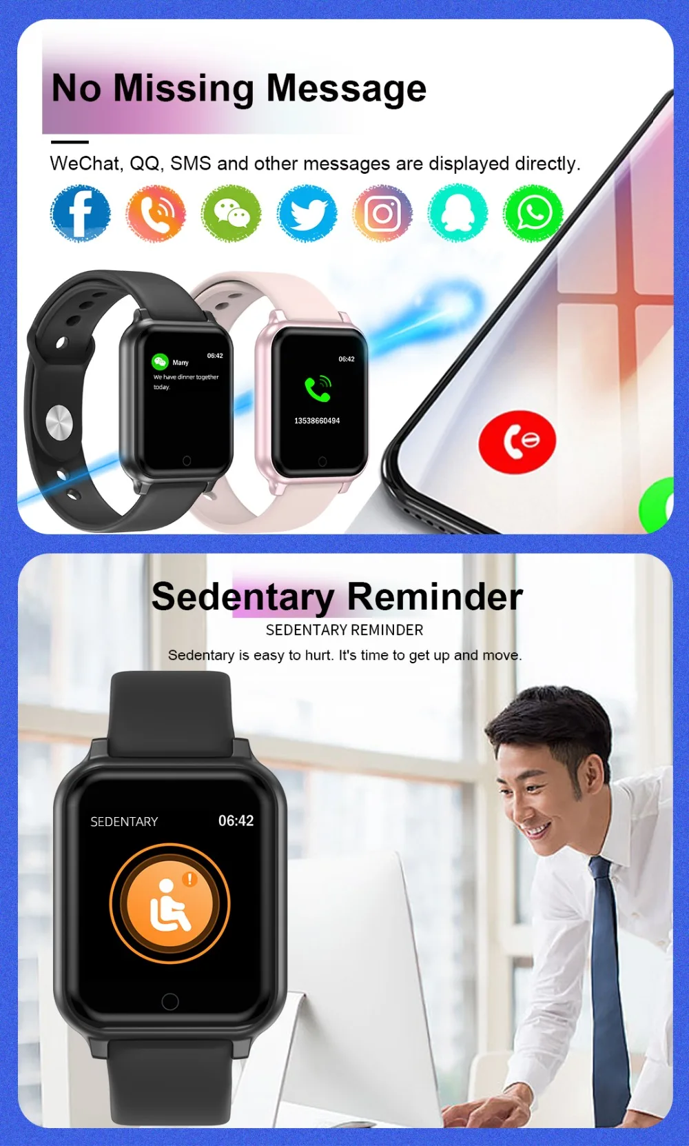 Новинка, B58, Bluetooth, Смарт часы, IP67, водонепроницаемые, спортивные часы, пульсометр, кровяное давление, фитнес-трекер, умные часы Vs iwo9 B57