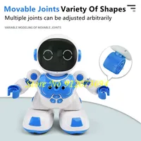 One-Click Demo Intelligent Programming Remote Control Robot Dynamic Music Parent-Child Companionship LED Lights RC Toy For Kids 2