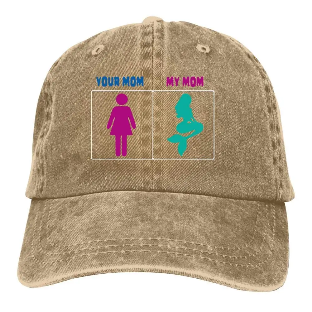 Ваша мама моя мама Русалка двойная Пряжка Регулируемая ковбойская индивидуальная Ретро ковбойская шляпа