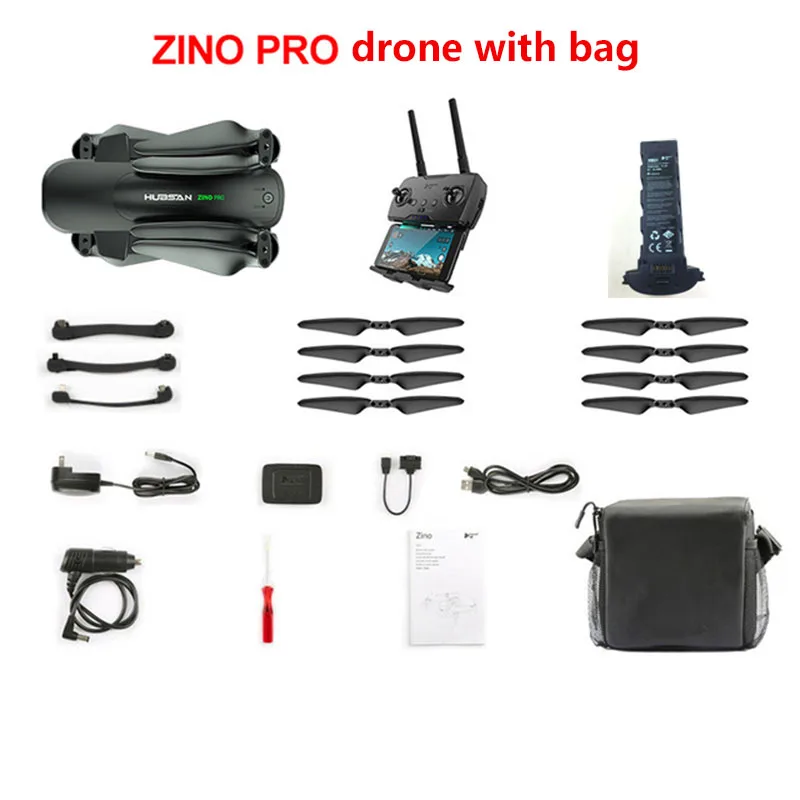 Hubsan ZINO PRO gps 5G Wi-Fi 4 км с видом от первого лица в формате 4K UHD, Камера 3-осевому гидростабилизатору RC Дрон Квадрокоптер RTF