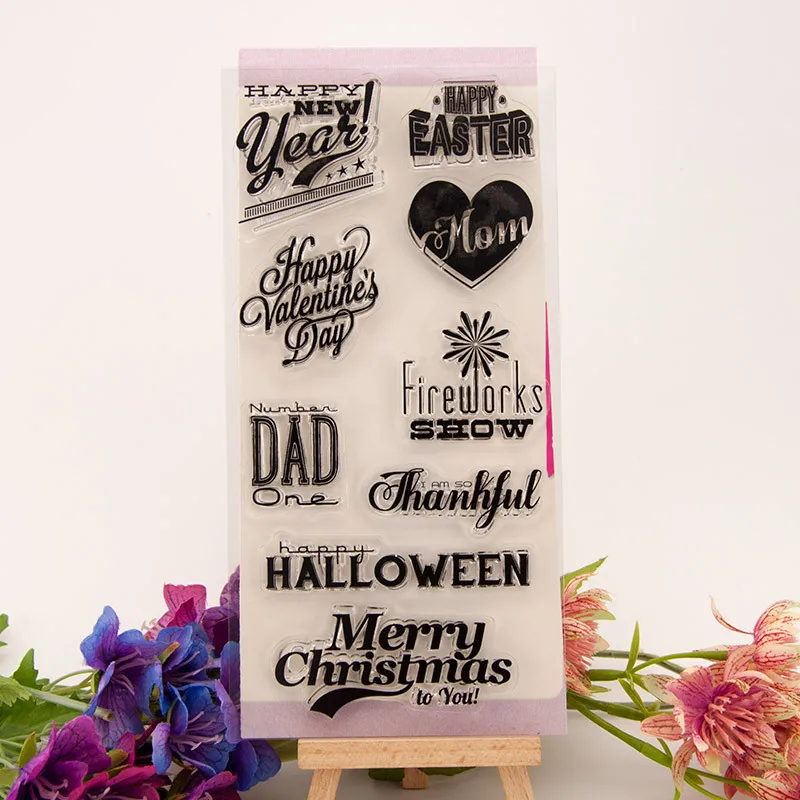 

Hollywood Transparent Clear Silicone Stamps for DIY Scrapbooking Photo Album Decor