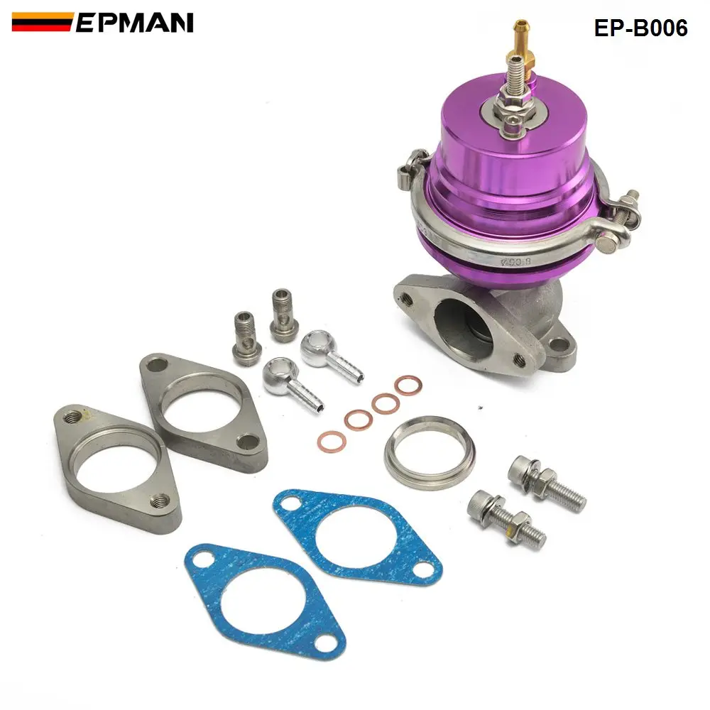 Фиолетовый Регулируемый 38 мм внешний турбо V-Band V Band wategate Turbocharge фланец EP-B006 - Цвет: Фиолетовый