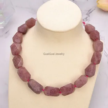 

GuaiGuai Jewelry 20" Faceted Muscovite Nugget Crystal Necklace
