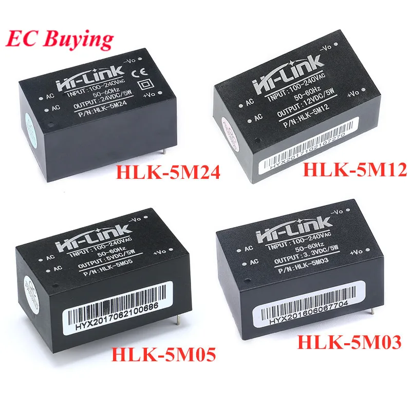 HLK-5M03 HLK-5M05 HLK-5M12 HLK-5M24 AC-DC 220V 5V 3,3 V 12V 24V 5 Вт 5V700mA Питание модуль переменного/постоянного тока, стабилизированный понижающий модуль