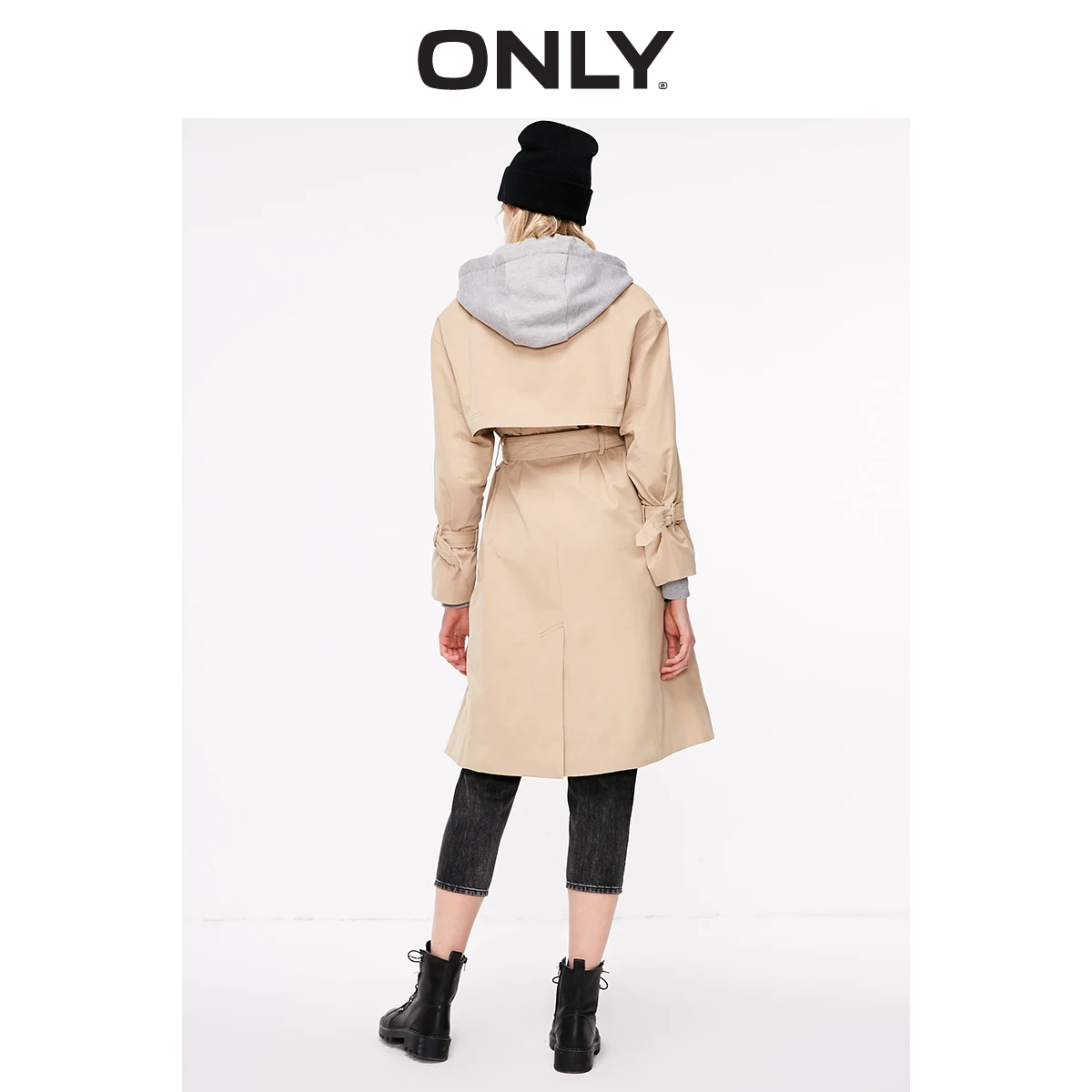 Goede ALLEEN Herfst Winter vrouwen Lange Cinched Taille Trenchcoat | 119136504
