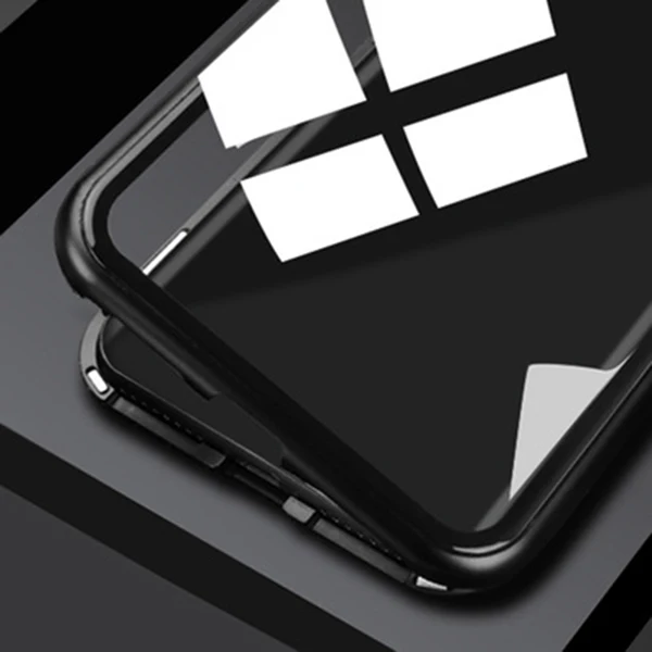 Black Магнитная Адсорбция для samsung s10plus чехол galaxy s10 e 5G Folio Жесткий Бампер роскошный samsun s10e Tremp протектор Coque filp - Цвет: Black