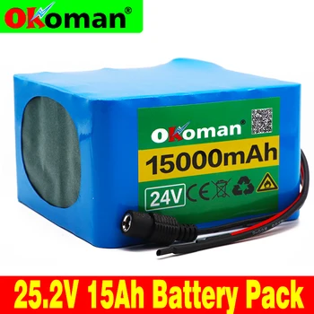 

original 6S5P 24V 15Ah 25.2V lithium battery pack batteries for electric motor bicycle ebike scooter wheelchair cropper with BMS