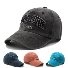 

Hat Men's Letter Embroidered Duck Tongue Hat Versatile Retro Washed Old Spring Autumn Snap Back Baseball Cap