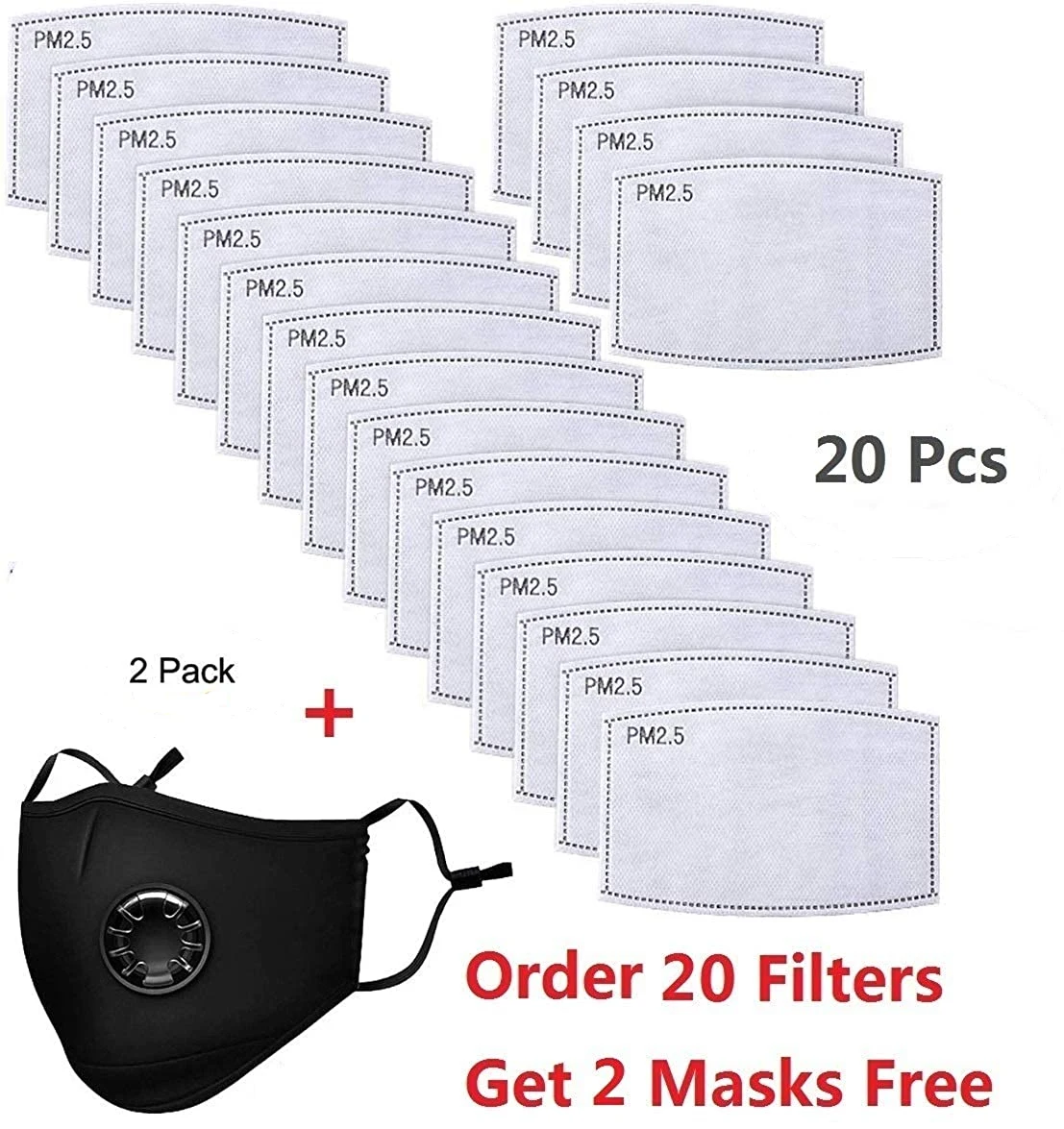 

20 PCS Disposable Oral Protective Sleeves, 3 Layers of Protection Against Pollution for Free 2 Masks Anti Dust Face Mask