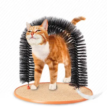 

Pet Massage Arch Funny Pet Cat Anti-skid Automatic Hair Grooming Scratching Cleaning Brush Kit Pet Scratching Device Supplies