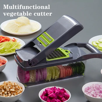 

Multifunctional vegetable and fruit slicer grater shredder peeler potato peeler carrot grater drain basket kitchen tool