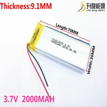 

3.7V,2000mAH [903070] [913070] PLIB (polymer lithium ion / Li-ion battery ) for Smart watch,GPS,mp3,mp4,cell phone,speaker