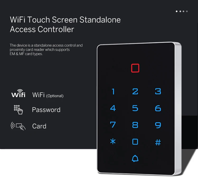 Умный дверной замок Tuya с Wi-Fi и Bluetooth водонепроницаемая система контроля доступа