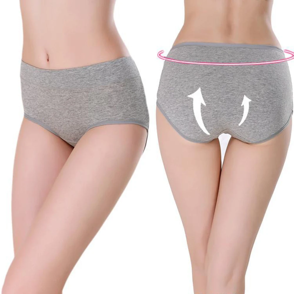 

Cotton Briefs Underwear For Women No Muffin Top Soft Stretch Breathable Ladies Panties Solid Girls Underpants Sexy Lingerie