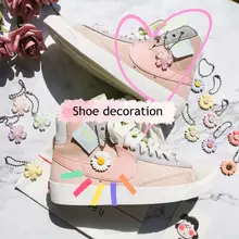 1PCS DIY Flowers Shoe Chain Decoration Girls And Children Shoes Accessories Trend Creative Shoelace Decorative Shoes Accessories