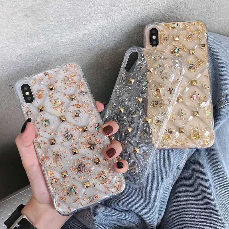 Гелевый Чехол для телефона с золотой фольгой IPhone X Xrxs Max 6 6S 7 8 Plus нового 11pro