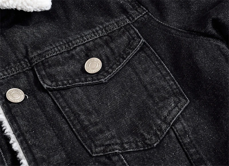 M-5XL зимние куртки из плотного флиса, мужские пальто из хлопка с меховым воротником, джинсовые куртки в стиле милитари, повседневная мужская верхняя одежда, 6051