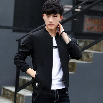 

2020 Men's Jacket Spring and Autumn Simple Korean Casual Fashion Home travel coat outerwear overcoat outergarment Windbreaker