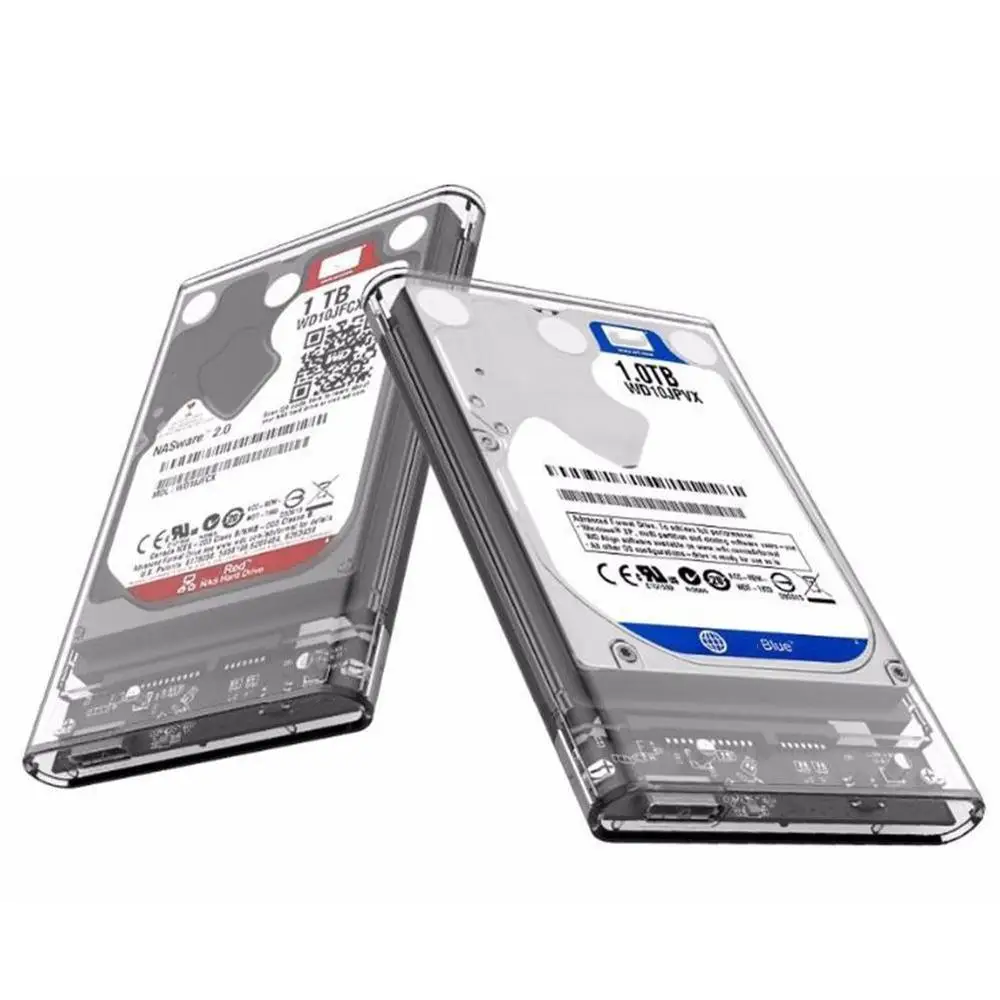 2," USB 3,0 SATA Hd коробка HDD жесткий диск Внешний корпус HDD прозрачный корпус инструмент бесплатно 5 Гбит/с Поддержка 2 ТБ UASP Prot