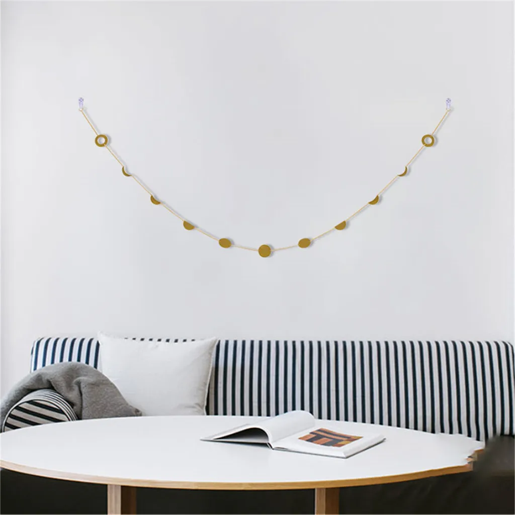 Moon Phase Garland Chains Celestial Boho Bohemian Wall Decor