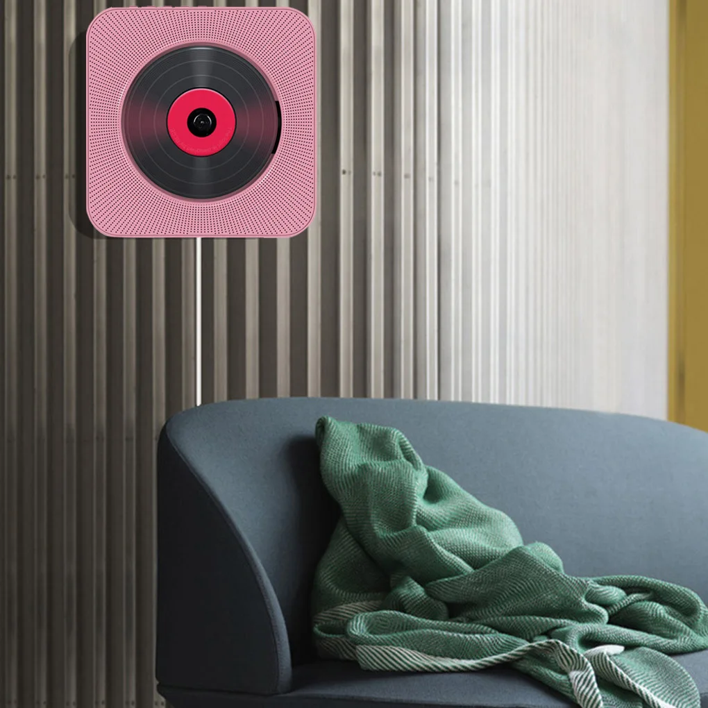 Bluetooth 4.2 Wall Mounted CD Player with Remote
