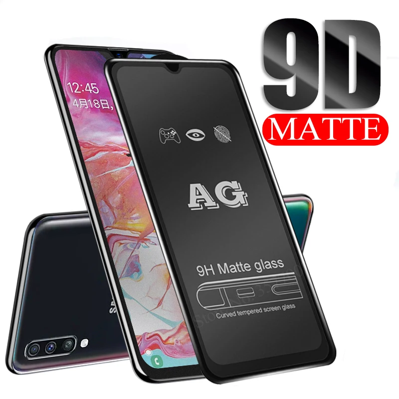 9D полностью клеящееся матовое стекло для Samsung Galaxy A50 закаленное на sumsung A70 A40 A30 A20 A10