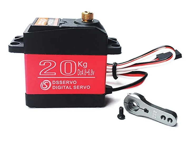 

DS3218MG Waterproof Steering Gear 20Kg Torque Used in Remote Control Car Robot